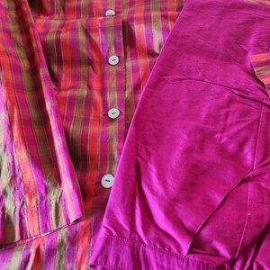 Vibrant Silk tunic & slacks